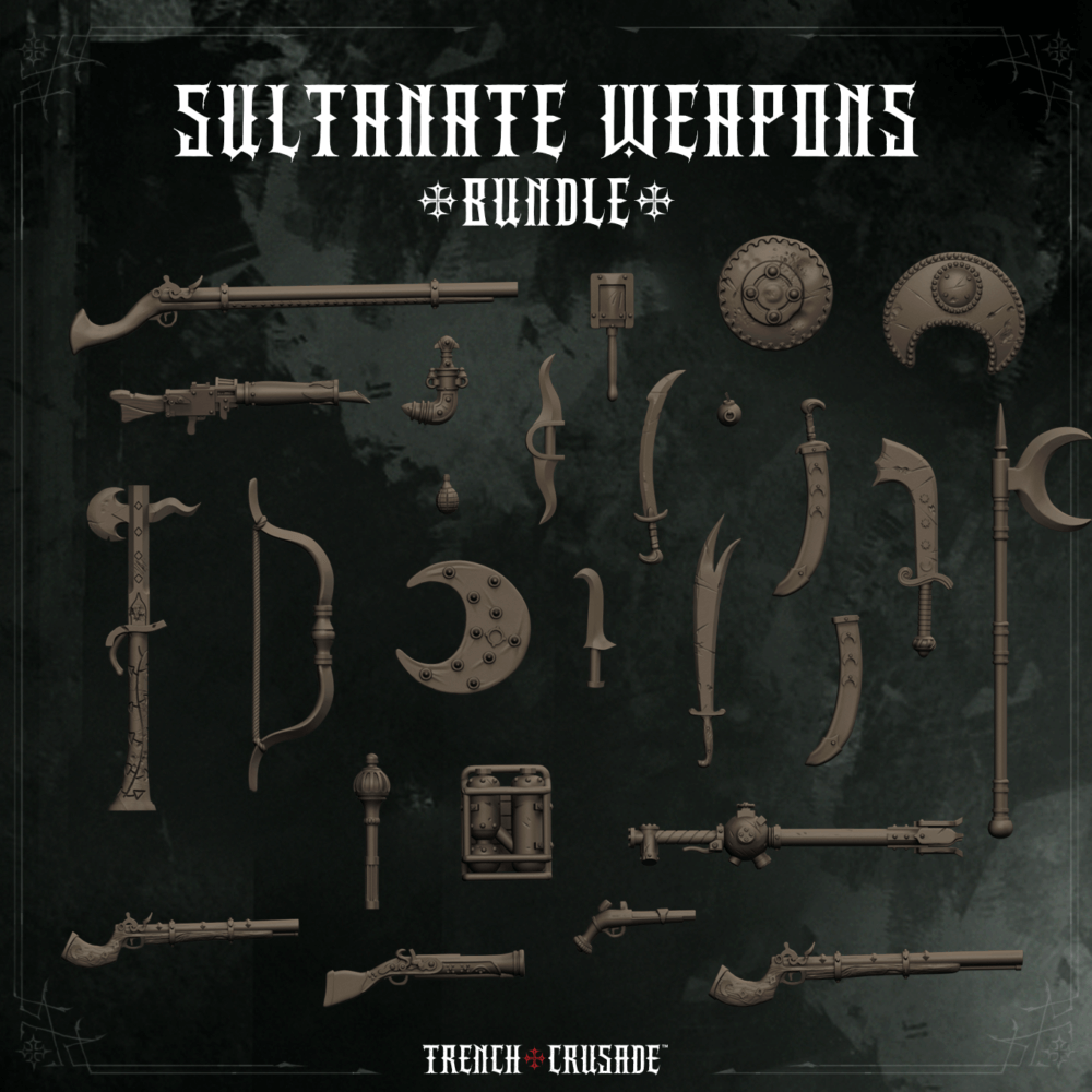 Sultanate Weapons Sprue - Trench Crusade
