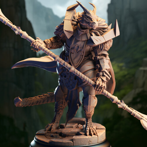 Apokris the Resolute – Silver Dragonkin Paladin