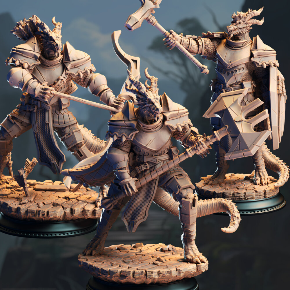 Azmordion’s Chosen – Silver Dragonkin Knights