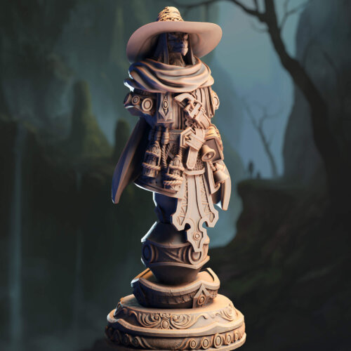 Ozmandi Starborn – Silver Dragonkin Sorcerer (Bust)