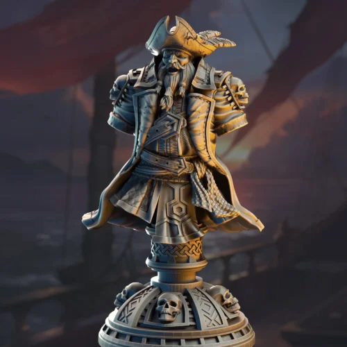 Baradin Blackbeard – Captain of the Gilded Seahorse (Bust)