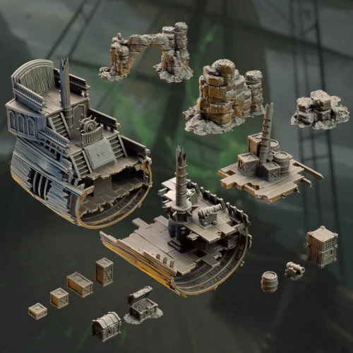 The Damned Galleon – Shipwreck Terrain Set