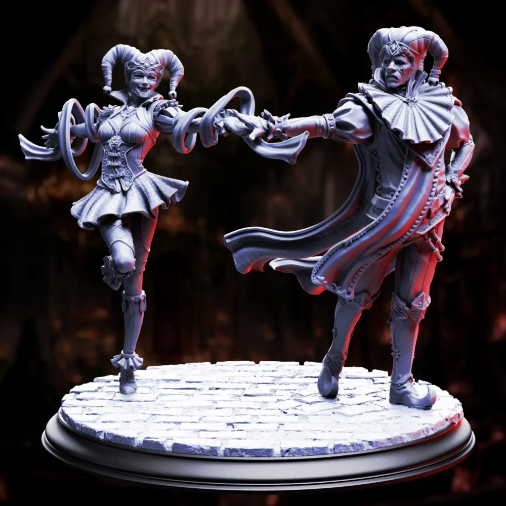 Sanguine & Melancholy – Vampire Jester Lovers – Masked